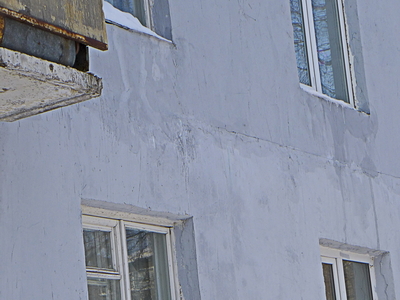 утеплённая стена ул. Орджоникидзе, д.6 - брак фото 4